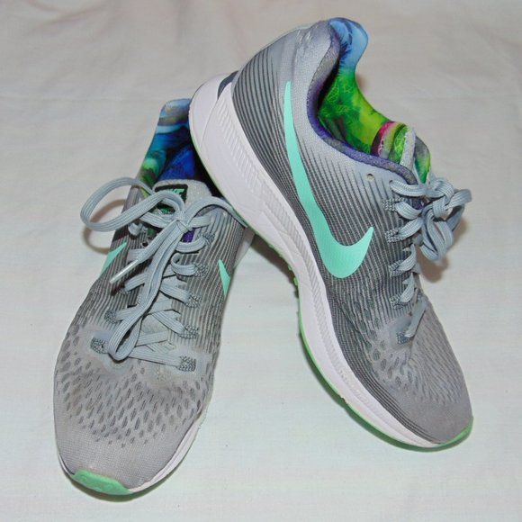 Nike Shoes - Nike Air Zoom Pegasus 34 - Running Shoes Wolf Grey